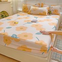 Naujas spausdintas odai draugiškas medvilninis paklodis su alaviju, skalauta medvilne, prigludęs paklodis, čiužinio apsauga, lovos uždangalas 120x200cm + 25cm Single Bed Hat