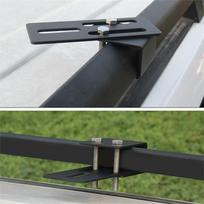 2 vnt. metaliniai automobilio stogo bagažinės šviesos laikikliai LED šviesos juostai, darbinei šviesai, 4x4 SUV