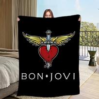 B-Bon-ES J-Jovi-ES Grupės Antklodė Sofos Kambariui Mikropluošto Lovatiesės Antklodė Biuro Kelionės Dovana Namams 30x40in