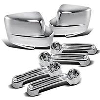 Chromuotos durų rankenėlių ir veidrodėlių dangtelių komplektas 08-12 Jeep Liberty / 2007-2012 Dodge Nitro