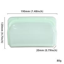 New Reusable Fresh-keeping Bag Food Grade Silicone Storage Bag Transparent Sealing Food Container