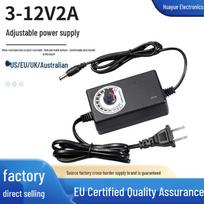 Adjustable 3-12V 2A Motor Speed Controller & Power Adapter for Barbecue Blowers and Water Pumps