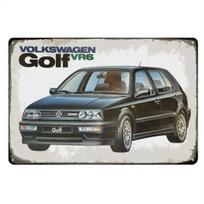 VWGolfVR6MetalinisŽenklas 1vnt VW Golf Vr6 Automobilio Metalo Plakatas Skardos Ženklas 20x30cm - Retro Automobilių Sienos Dekoracija Gerbėjams 20x30cm（7.8x11.8inch）