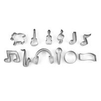 Muzikos Natos & Instrumentas Sausainių Forma Sausainių Pjaustytuvas Nerūdijančio Plieno Medžiaga Kepimo Įrankis Kepimo Aksesuarai Sausainiui 1 white