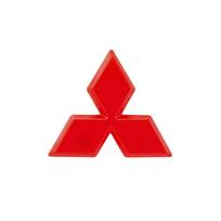 1 vnt. Anglies Pluošto Logotipo Vairo Lipdukas Logotipas 3D Lipdukas Automobilio Ženklelio Logotipas Mitsubishi Outlander RalliArt ASX Pajero Lancer sidabras