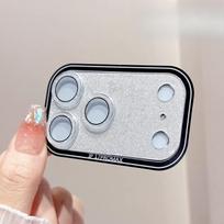 3D HD Color Bling Glitter Camera Protector For iPhone 17 Pro Max 17 Pro Anti-scratch Full Cover Lens Tempered Glass  Enhance camera lens protection iPhone 17 Pro chaki