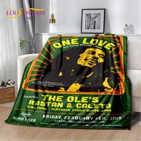 Bob Marley Reggae muzikos Jamaikos klevo lapo pliušinis pledas, flanelinis pledas mesti ant sofos svetainėje, miegamajame, lovoje, iškylai 30x40in