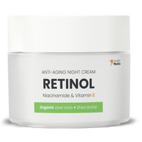 Swedish Nutra - Retinol Night Cream, anti-aging naktinis veido kremas su retinoliu ir niacinamidu, 50 ml