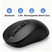 2.4G Bevielė Pelė Dvigubo Režimo Bluetooth Pelė Žaidimų Pelė Įkraunama Pelė Biuro Tylaus Click Pelės PC Nešiojamam Kompiuteriui