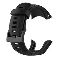 „Suunto 5 Band Strap“ silikoninė pakaitinė laikrodžio apyrankė „Suunto 5 Band Strap“ laikrodžių priedams juoda