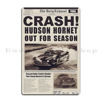 „Crash Hudson Legend Hornet“ plakatas „Obiaadylej“ metalinių plokštelių spausdinimas barui, vakarėliui, kinui, skardinio ženklo plakatas 20x30cm gray