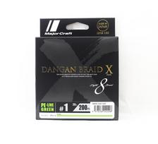 Major Craft Dangan Braid X Line X8 200m P.E 1 Green DBX8 200/1GR (2408) žalia