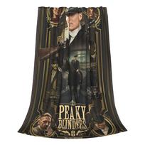 P-Peaky Blinders Tommy Shelby Blanket Flannel Winter TV Series Portable Lightweight Thin Throw Blanket for Sofa Bed Plush Quilt 30x40in
