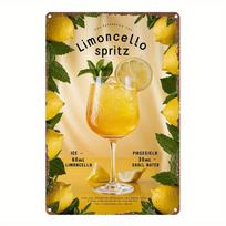 Vintažinis Limoncello Spritz aliuminio ženklas - 60x30cm 2D meno plakatas, Retro dekoras barui, virtuvei, kavinei, ideali dovana 20x30cm（7.8x11.8inch）