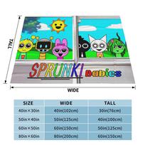 Sprunki Incredibox Antklodės Ritmai Žaidimas Flanelė Vintažinis Kvėpuojantis Mėtomasis Antklodė Patalynės Užtiesalui Pavasaris Ruduo 30x40in