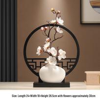 Zen magnolijos papuošalai svetainei ir arbatos kambariui: Elegantiškas kinų stiliaus dekoras