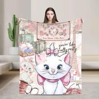 Aristokatai Marija Katės Paryžius Antklodės Užvalkalas Animacinis Pliušinis Mėtomasis Antklodė Lova Sofa Dekoracija Minkštas Šiltas Patalynė Kvėpuojanti 30x40in