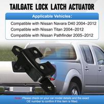 Bagažinės dangčio galinių durelių užrakto fiksatoriaus pavaros mechanizmas Nissan Navara D40 Titan Pathfinder 2004 2005 2006 2007 2008-2012 90503-JT30A