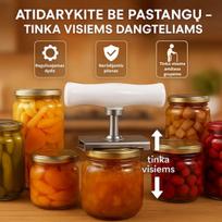 Universalus stiklainių ir butelių atidarytuvas (lengvas atidarymas be pastangų)