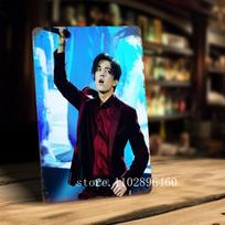 dimash kudaibergen Lentelės ir ženklai sienų dekorui Vintažiniai skardiniai ženklai Kapitono metaliniai plakatai, dekoruoti barui, barui, klubui, sienų dekorui 20x30cm（7.8x11.8inch）