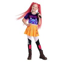 Kpop Rumi Zoey Mira Party Girls Demono Kostiumas Medžiotojai Cosplay Apranga Striukė Viršus Šortai Vaikų Helovino Kostiumai Dainininkės Cosplay 110 mėlyna
