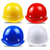 ABS Saugos šalmas statybai ir inžinerijai - Kvėpuojantis, sustiprintas ir su spausdintu dizainu elektros instaliuotojų darbo apsaugai. Round 329 breathable buckle 40/box raudona