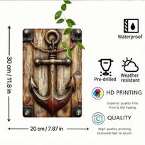 Aliuminio meno ženklai 7,87x11,8 colio Vintažinis kavinės restorano sienų dekoras, Juokinga Padėkos dienos kiemo dovana su įvairiomis scenomis 20x30cm（7.8x11.8inch）