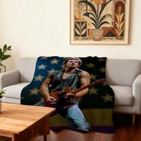 Dainininkas Bruce Springsteen Antklodė Super Šilta Patogi Pliušinė Mėtoma Antklodė Vaikui Namų Sofai Miegamajam Dovana 30x40in