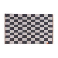 Antracito spalvos/smėlio spalvos iš organiškos medvilnės vonios kilimėlis dušui 50x80 cm Retro – Mette Ditmer Denmark