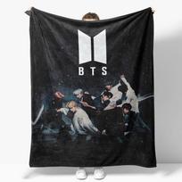 Kpop-BTS flanelinis pledas sofos dekoravimui Purus languotas vaikiškas pledas Karališko dydžio prabangūs užklotai ir pledai Antklodė Lova 30x40in