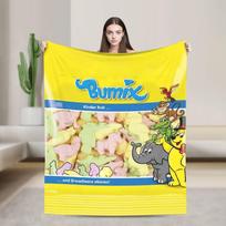 Haribo saldainių flanelės pledai Ypač minkštas pledas namų dekoravimui Lėktuvo kelionės raštas Lovatiesė Sofos lovos užvalkalas 30x40in