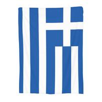 Graikijos Vėliava Graikijos Nacionalinė Vėliava Antklodės Vilnos Daugiafunkcinės Mesti Antklodės Namams Miegamajam Lauke Patalynės Užtiesalas Antklodė 30x40in