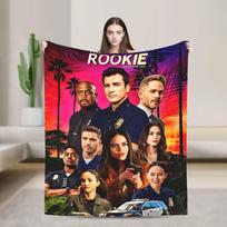 „The Rookie“ TV laida Minkštas pledas Kelionėms Biuras Pliušiniai Lovos Pledai Juokingas Sofa Kėdė Flanelinis Pledas Sofos Lovo Dangalas 30x40in