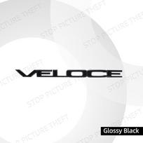 Metalo Lydinio VELOCE Logotipas Automobilio Bagažinės Sparno Lipdukas Šoninis Emblema Ženklelis 147 156 Stelvio Giulietta Stradale Tonale Mito