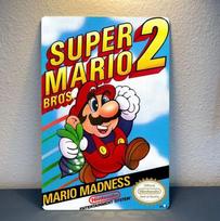 1n,Super Bros 2 Nes Retro Video Game Metal Poster Tin Sign 20*30cm 20x30cm（7.8x11.8inch）