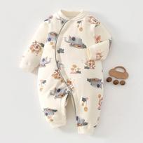 Newborn Pure Cotton A-Class Onesie - Boneless, 40g Interlined for Autumn/Winter, Infant Outdoor/Home Wear. 73 cm