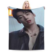 CHA EUN WOO kpop ASTRO stabas Antklodės Minkštos Flanelinės Naujoviškos Dovanos Mesti Antklodę Antklodė 30x40in