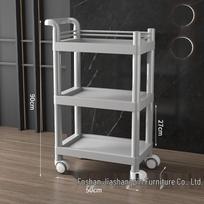Compact Beauty Salon Trolley: Mobile Hand Push Storage Rack for Household Tools Default