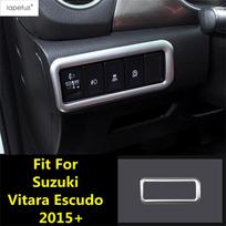 Car Head Light Lamp Control Button Switch Panel Frame Cover Trim For Suzuki Vitara Escudo 2015 -  Matte Accessories Interior