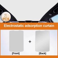 Car Roof Sunshade For Volkswagen Tiguan 5N MK1 2009~2016 2012 Electrostatic Adsorption Sunroof Sunshade Skylight Car Accessories Gray 2PCS