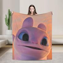 Animacinis mielas T-Toothless flanelinis pledas Žieminis Super šiltas metamas pledas Vaikui Lauke Naujoviškas lovatiesė Sofos lovos užvalkalas 30x40in