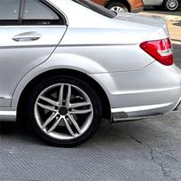Automobilio galinio buferio lūpa difuzoriaus skirstytuvas sparnelis prijuostė spoileris Mercedes Benz W204 AMG linijai 2008-2014 anglies pluoštas Carbon Fiber Pattern