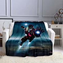 Geležinio žmogaus margintas pledas Vaikams Suaugusiems Pledas Minkšti ir Šilti Patalynės Elementai Lovai Sofai Lauko Kelionėms Dangalas Pledas 30x40in