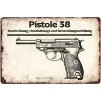 Walther P38 Vintažinis Metalinis Ženklas Retro Reklama Sienų Menas Dekoras 20x30cm（7.8x11.8inch）