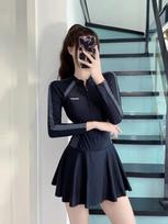 Women's Long Sleeve One Piece Swimsuit KTB S balta