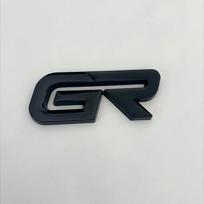 3D Metalo Juoda Raudona Logotipo GR Emblemos Raidės Automobilio Priekinės Grotelės Ženklelis Hilux CHR Corolla Yaris GR Lipduko Priedai