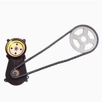 49CC Mini motociklo visureigio variklio grandininis žvaigždutės pavarų dėžė dviejų taktų/keturių taktų T8F Chain 126 Links + Chain Buckle