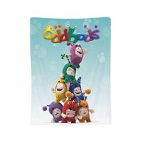 Oddbods Pogo Blanket  Flannel Awesome Breathable Throw Blankets for Bed Sofa Textile Decor, 30x40in