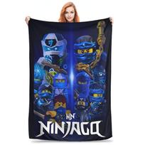 Ninjago Antklodės užvalkalas Flaneliniai pledai Lėktuvo kelionės dekoracija Itin minkštos šiltos lovatiesės 30x40in