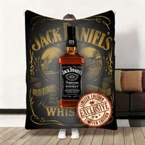 Mados Prekės ženklas J-Jack Daniels Mesti pledas Flanelinis Pūkuotas Minkštas Antklodė Šiltas Odai Draugiškas Pledas Sofai Lovai Biurui Miegui Žiemą 30x40in